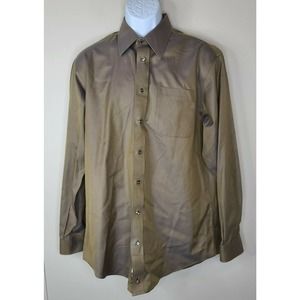 Nordstrom Wrinkle Free ButtonUp Shirt taupe 16½ 35